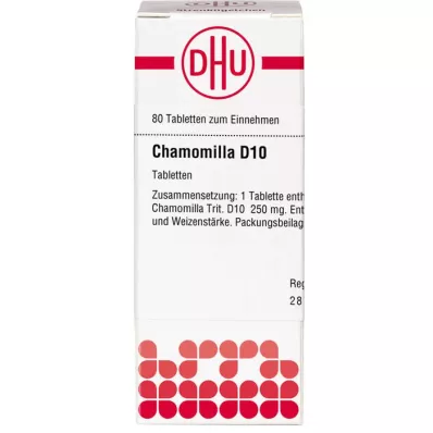 CHAMOMILLA D 10 tablet, 80 kos CHAMOMILLA D 10 tablet, 80 kos