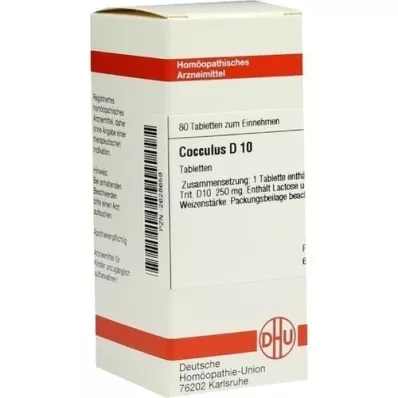 COCCULUS D 10 tablet, 80 kos COCCULUS D 10 tablet, 80 kos