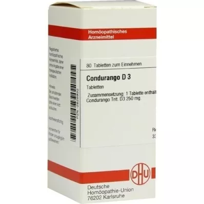 CONDURANGO D 3 tablete, 80 kos CONDURANGO D 3 tablete, 80 kos