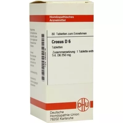 CROCUS D 6 tablet, 80 kos