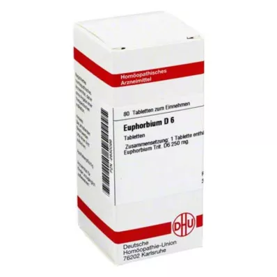 EUPHORBIUM D 6 tablet, 80 kos EUPHORBIUM D 6 tablet, 80 kos