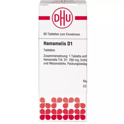 HAMAMELIS D 1 tableta, 80 kos HAMAMELIS D 1 tableta, 80 kos