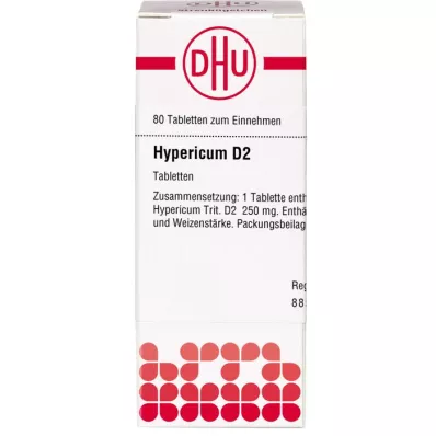 HYPERICUM D 2 tableti, 80 kos