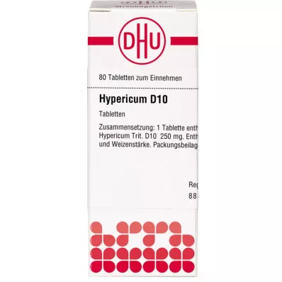HYPERICUM D 10 tablet, 80 kos