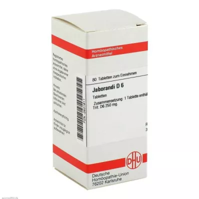 JABORANDI D 6 tablet, 80 kos