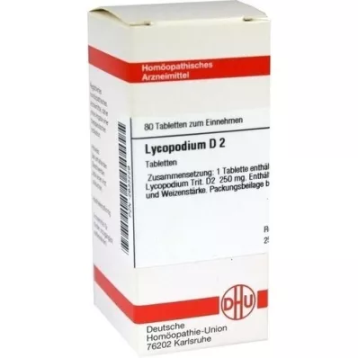 LYCOPODIUM D 2 tableti, 80 kos