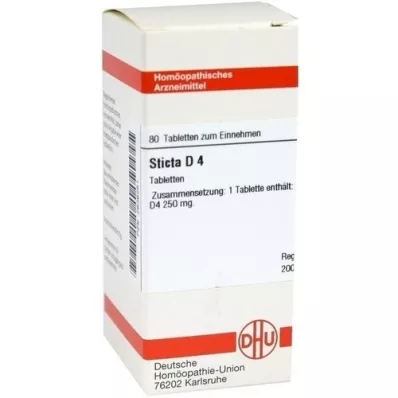 STICTA D 4 tablete, 80 kos STICTA D 4 tablete, 80 kos