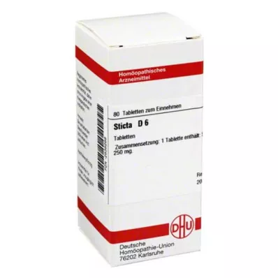 STICTA D 6 tablet, 80 kos STICTA D 6 tablet, 80 kos