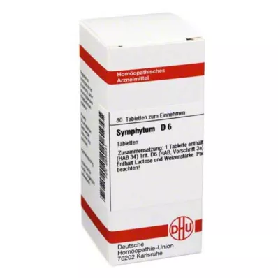 SYMPHYTUM D 6 tablet, 80 kos SYMPHYTUM D 6 tablet, 80 kos