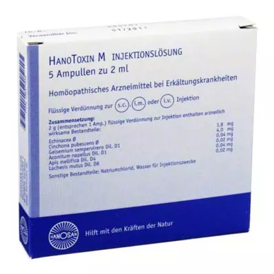 HANOTOXIN M raztopina za injiciranje, 5X2 ml HANOTOXIN M raztopina za injiciranje, 5X2 ml