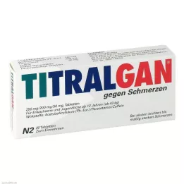 TITRALGAN Tablete proti bolečinam, 20 kom