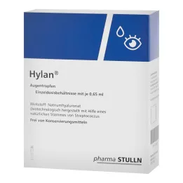 HYLAN 0,65 ml kapljice za oko, 10 kos
