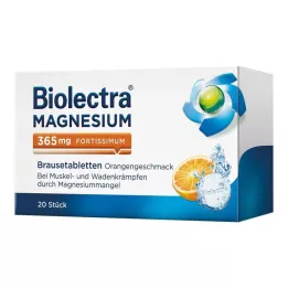 BIOLECTRA Magnezij 365 mg fortissimum Orange, 20 kos