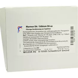 MARMOR D 6/Stibium D 6 aa ampul, 5X10 ml