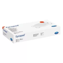 EYCOPAD Očesne komprese 56x70 mm nesterilne, 50 kom