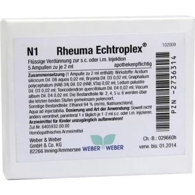 RHEUMA ECHTROPLEX Raztopina za injiciranje, 5X2 ml RHEUMA ECHTROPLEX Raztopina za injiciranje, 5X2 ml