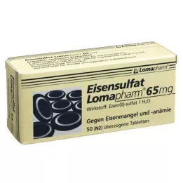EISENSULFAT Lomapharm 65 mg obložene tablete, 50 kos