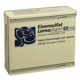 EISENSULFAT Lomapharm 65 mg obložene tablete, 100 kos