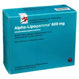 ALPHA-LIPOGAMMA 600 mg koncentrat raztopine za infundiranje, 10X24 ml