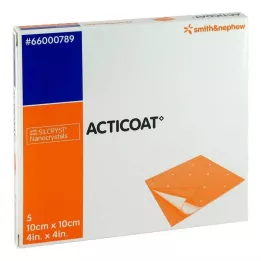 ACTICOAT 10x10 cm protimikrobna obloga za rane, 5 kos