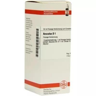 AESCULUS D 1 razredčitev, 50 ml