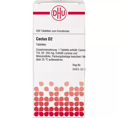 CACTUS D 2 tableti, 200 kos