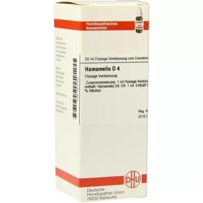 HAMAMELIS D 4 razredčitev, 50 ml