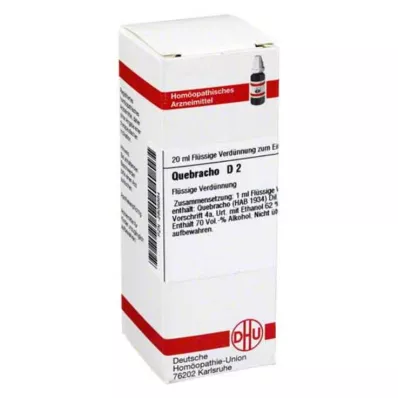 QUEBRACHO D 2 Razredčitev, 20 ml QUEBRACHO D 2 Razredčitev, 20 ml
