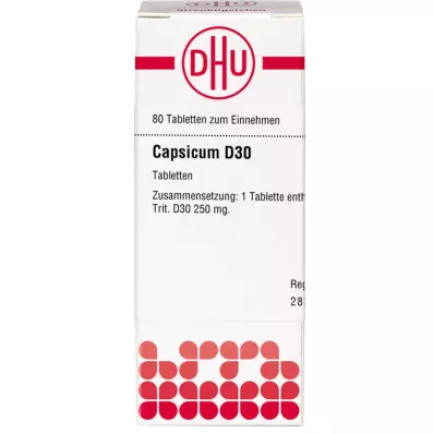 CAPSICUM D 30 tablet, 80 kos CAPSICUM D 30 tablet, 80 kos