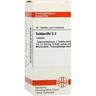 SABDARIFFA D 2 tableti, 80 kos