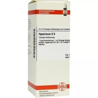 HYPERICUM D 6 Razredčitev, 50 ml HYPERICUM D 6 Razredčitev, 50 ml