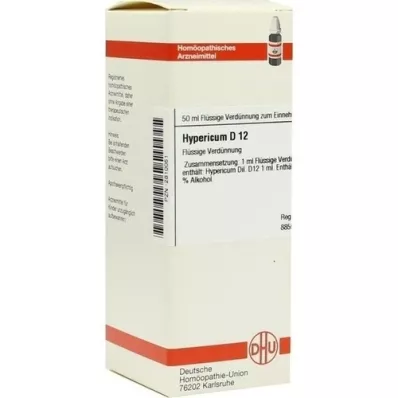 HYPERICUM D 12 Razredčitev, 50 ml HYPERICUM D 12 Razredčitev, 50 ml