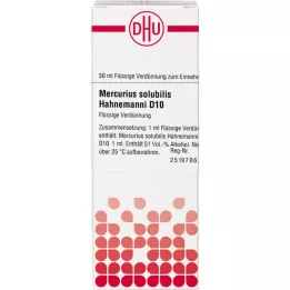 MERCURIUS SOLUBILIS Hahnemanni D 10 razredčitev, 50 ml