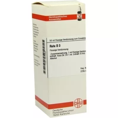 RUTA D 3 Razredčitev, 50 ml RUTA D 3 Razredčitev, 50 ml