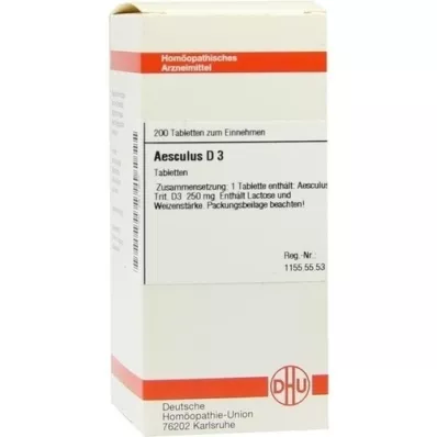 AESCULUS D 3 tablete, 200 kos