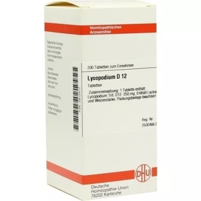 LYCOPODIUM D 12 tablet, 200 kos
