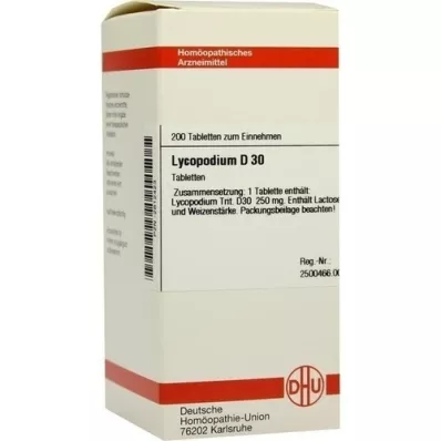LYCOPODIUM D 30 tablet, 200 kos
