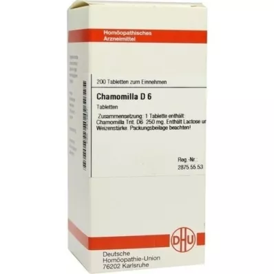CHAMOMILLA D 6 tablet, 200 kos