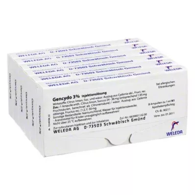 GENCYDO 3% raztopina za injiciranje, 48X1 ml GENCYDO 3% raztopina za injiciranje, 48X1 ml
