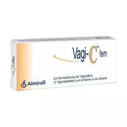 VAGI C Fem vaginalne tablete, 12 kos