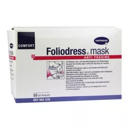 FOLIODRESS maska Comf.anti foging tip II OP-M.green, 50 kos
