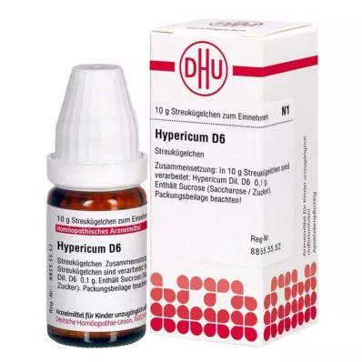 HYPERICUM D 6 Globuli, 10 g HYPERICUM D 6 Globuli, 10 g