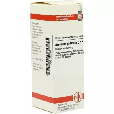 ARSENUM JODATUM D 12 Razredčitev, 20 ml ARSENUM JODATUM D 12 Razredčitev, 20 ml
