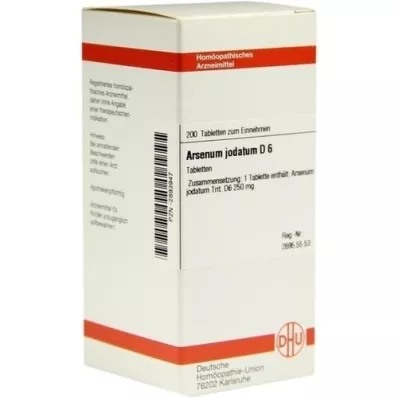 ARSENUM JODATUM D 6 tablet, 200 kos