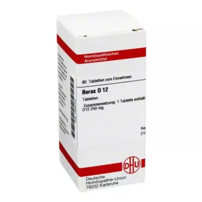 BORAX D 12 tablet, 80 kos BORAX D 12 tablet, 80 kos