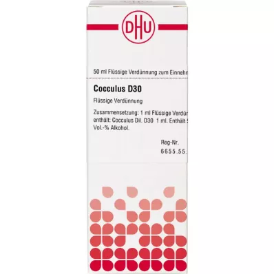 COCCULUS D 30 razredčitev, 50 ml COCCULUS D 30 razredčitev, 50 ml