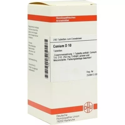 CONIUM D 10 tablet, 200 kos