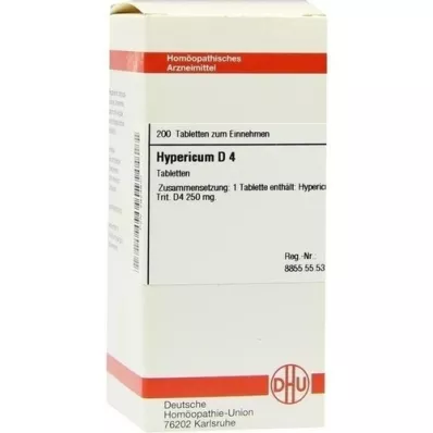 HYPERICUM D 4 tablete, 200 kos HYPERICUM D 4 tablete, 200 kos