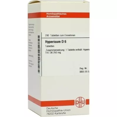 HYPERICUM D 6 tablet, 200 kos HYPERICUM D 6 tablet, 200 kos