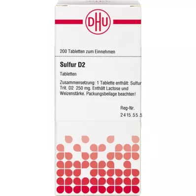 SULFUR D 2 tableti, 200 kos SULFUR D 2 tableti, 200 kos